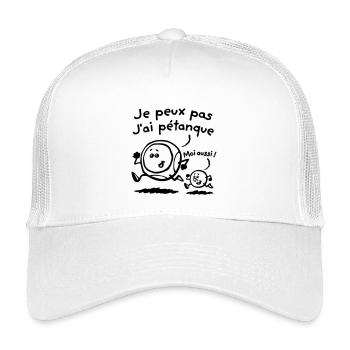 J'ai pétanque - Casquette trucker enfant - blanc - Devant