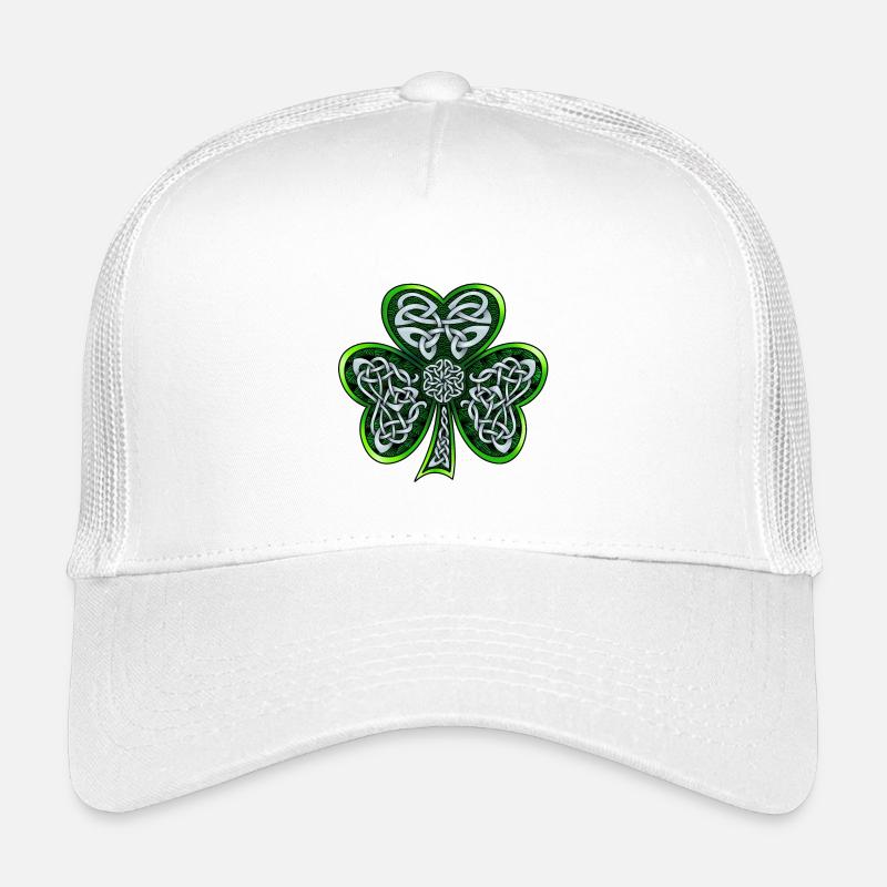 Keltisches Kleeblatt - Kinder Trucker-Cap - Weiß