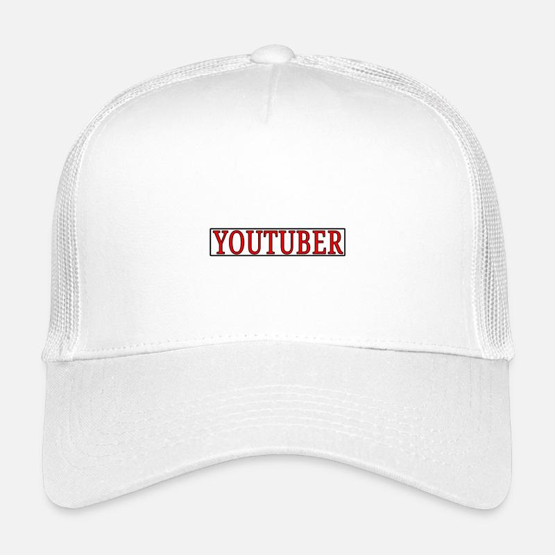 Youtuber Schriftzug - Kinder Trucker-Cap - Weiß