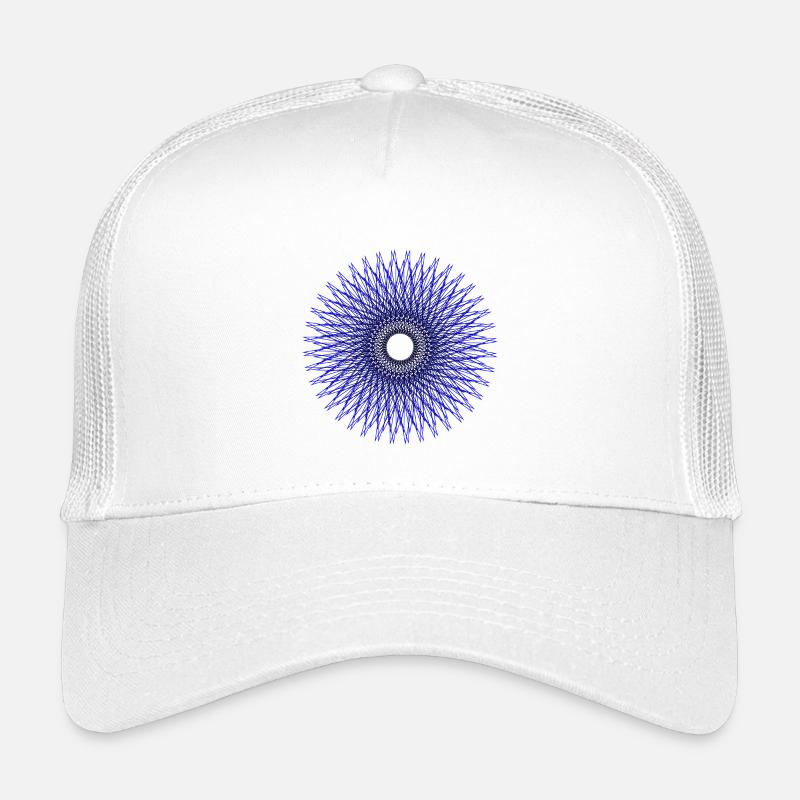 Blue radial star pattern Kids’ Trucker Cap