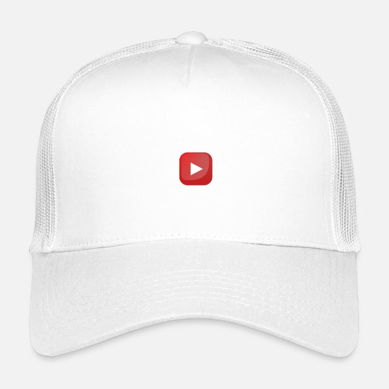 Youtube Botton - Kinder Trucker-Cap - Weiß