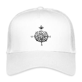 op compas compass - Kids’ Trucker Cap - white - Front