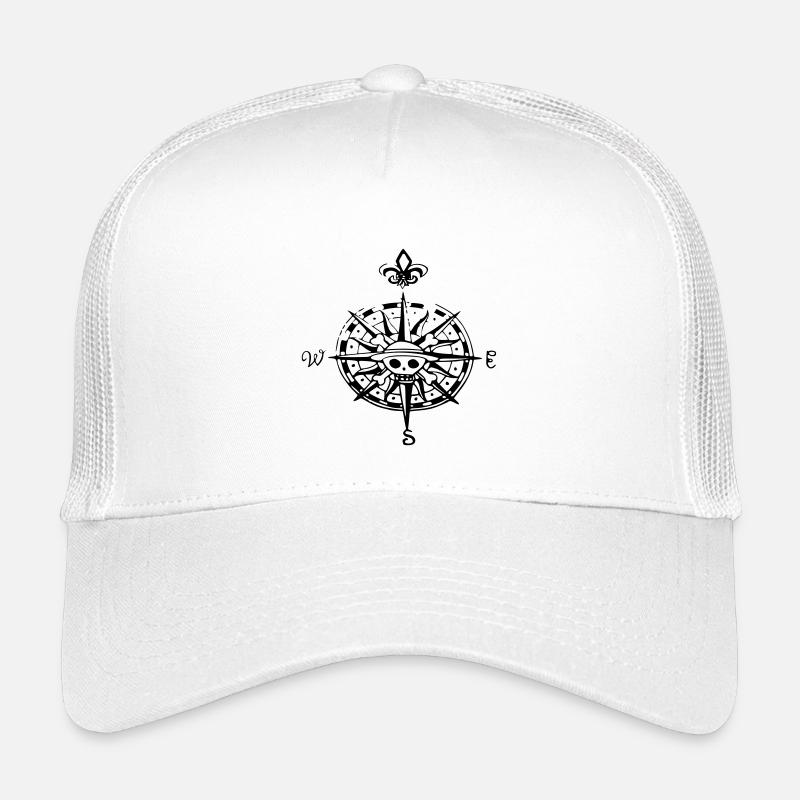 op compas Kompass - Kinder Trucker-Cap - Weiß