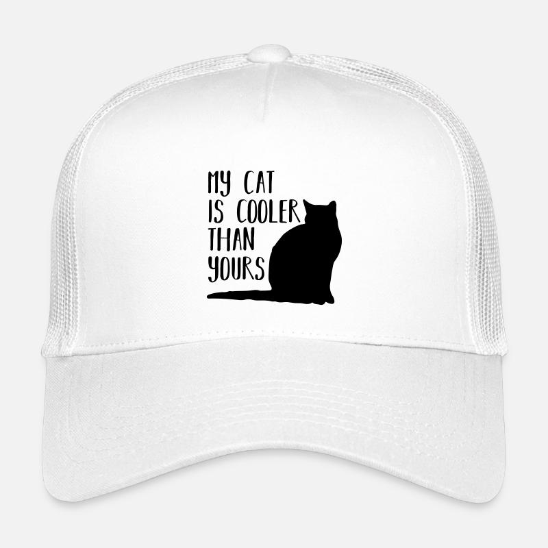 My cat - Kinder Trucker-Cap - Weiß