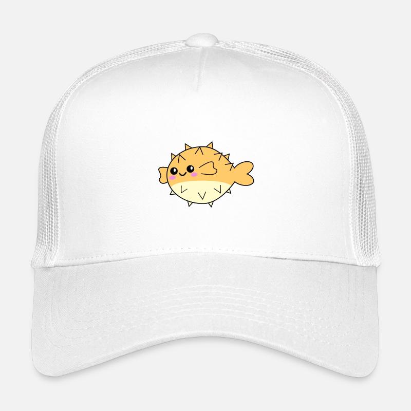 Kugelfisch niedliches Tier - Kinder Trucker-Cap - Weiß