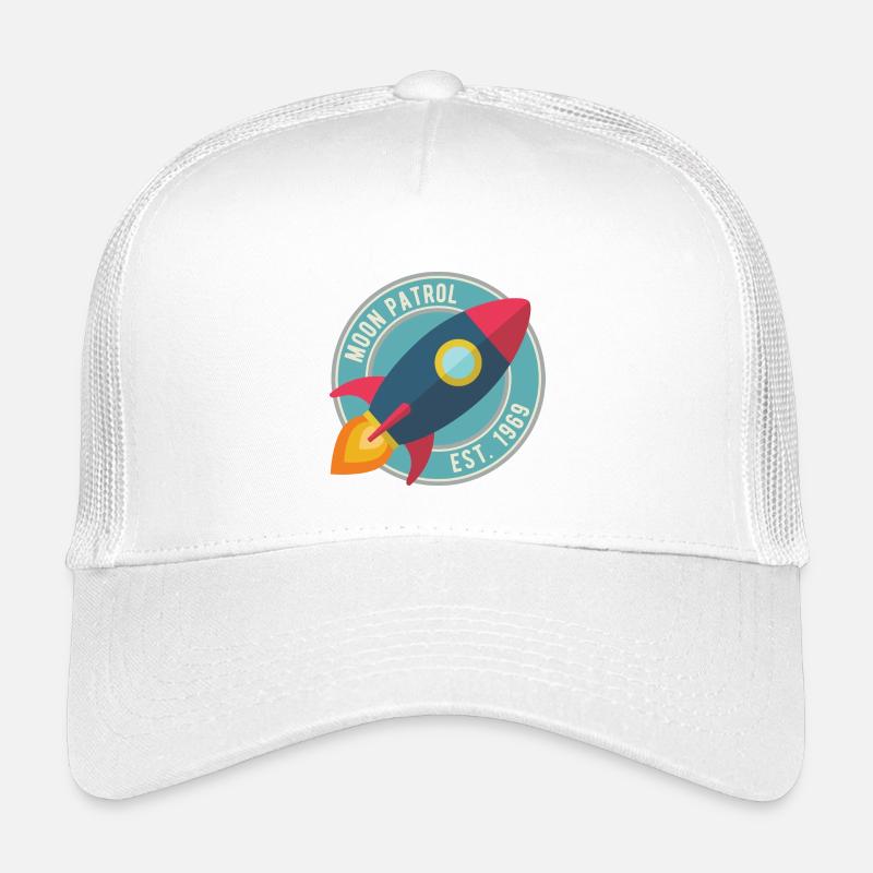 Rakete Moon Patrol Rocket - Kinder Trucker-Cap - Weiß