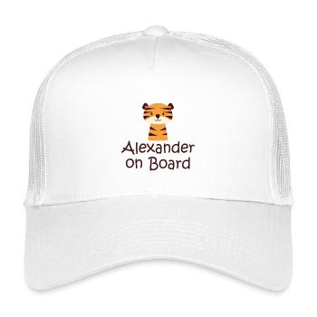 Alexander on board - Kids’ Trucker Cap - white - Front