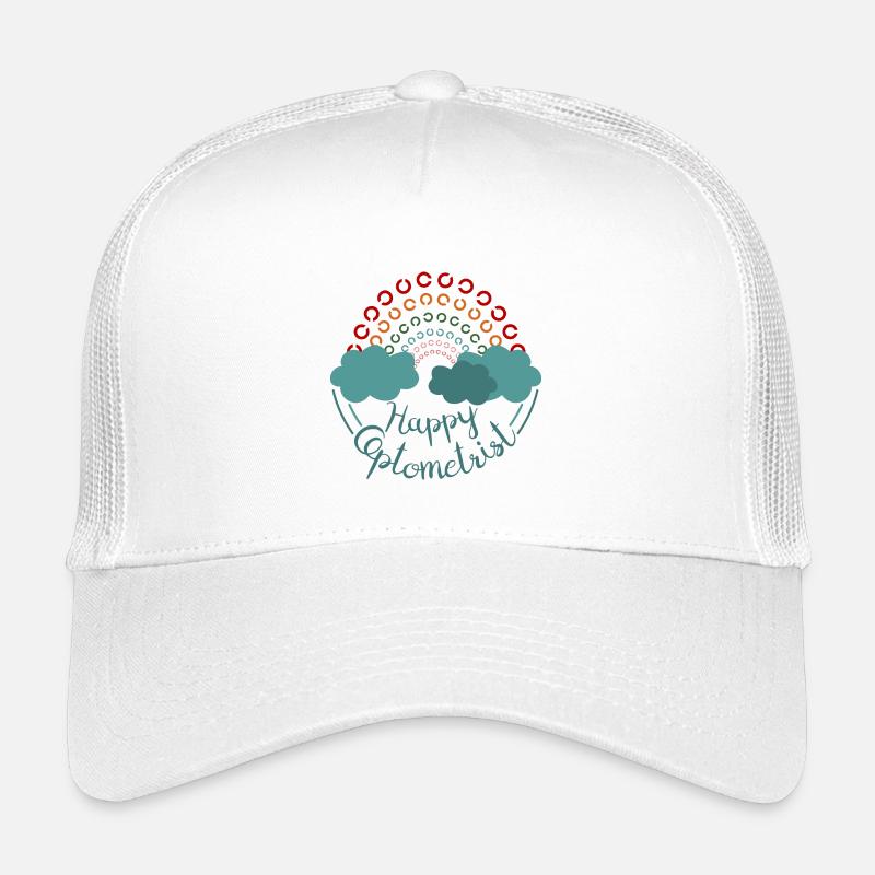 Happy Optometrist Rainbow Eye Test Landoltringe Kids’ Trucker Cap