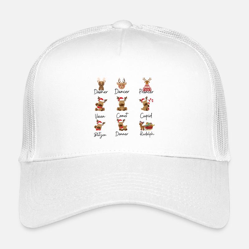 Reindeer - Kids’ Trucker Cap - white