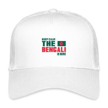 Keep Calm Bangladesh Design / Gift Idea - Kids’ Trucker Cap - white - Front