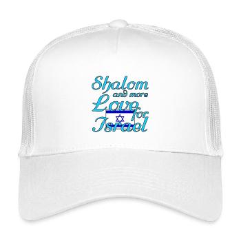 Shalom Love Israel Jews Proverbs - Kids’ Trucker Cap - white - Front
