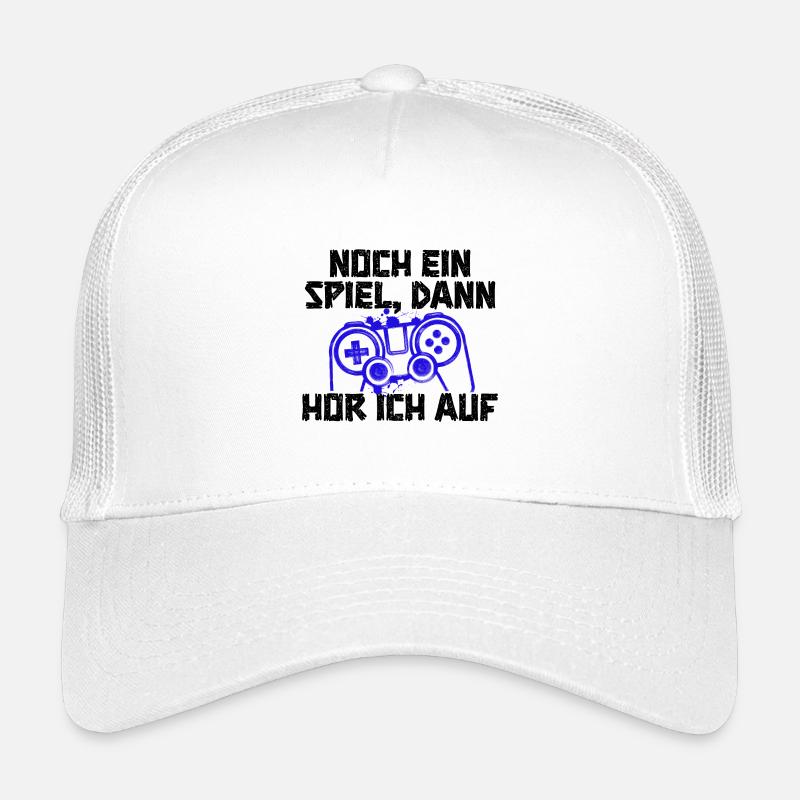 Controller Spieler Zocker Games Spieler Nerd - Kinder Trucker-Cap - Weiß