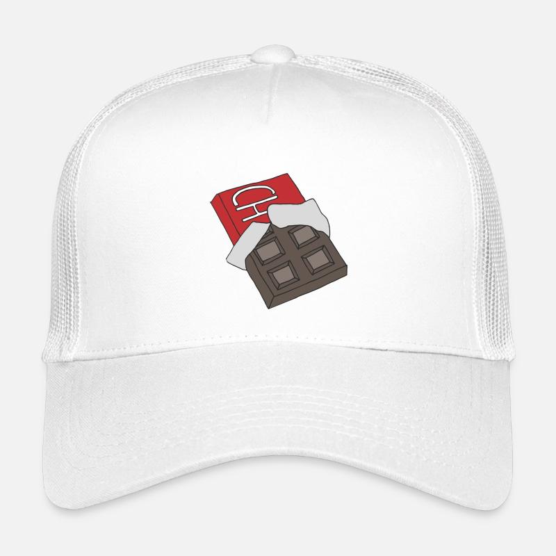 Schokolade - Kinder Trucker-Cap - Weiß