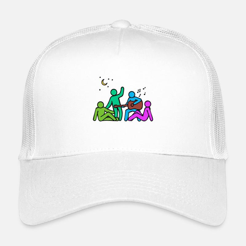 Beste Freunde Kumpel Freundschaft - Kinder Trucker-Cap - Weiß