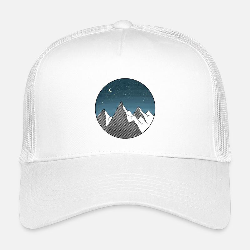 Berg Sternenhimmel - Kinder Trucker-Cap - Weiß