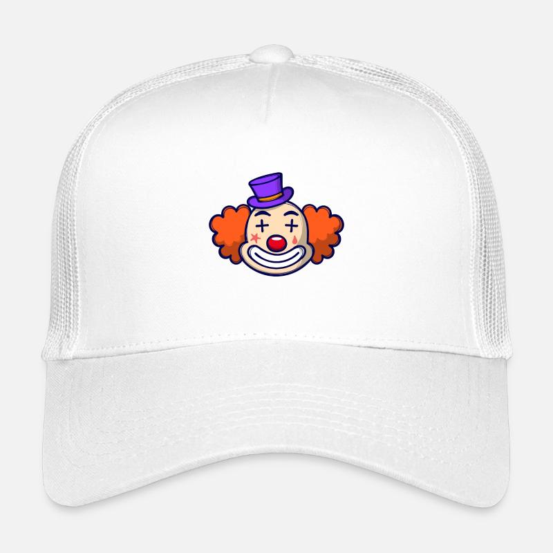Clown Karneval Fasching - Kinder Trucker-Cap - Weiß