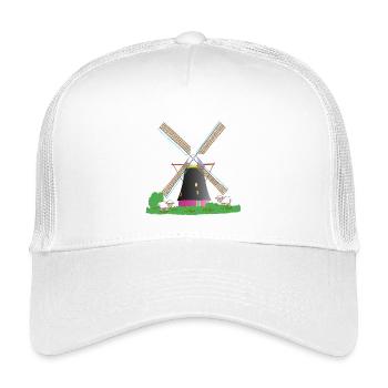 Windmühle mit Schafen - Kinder Trucker-Cap - Weiß - Vorne