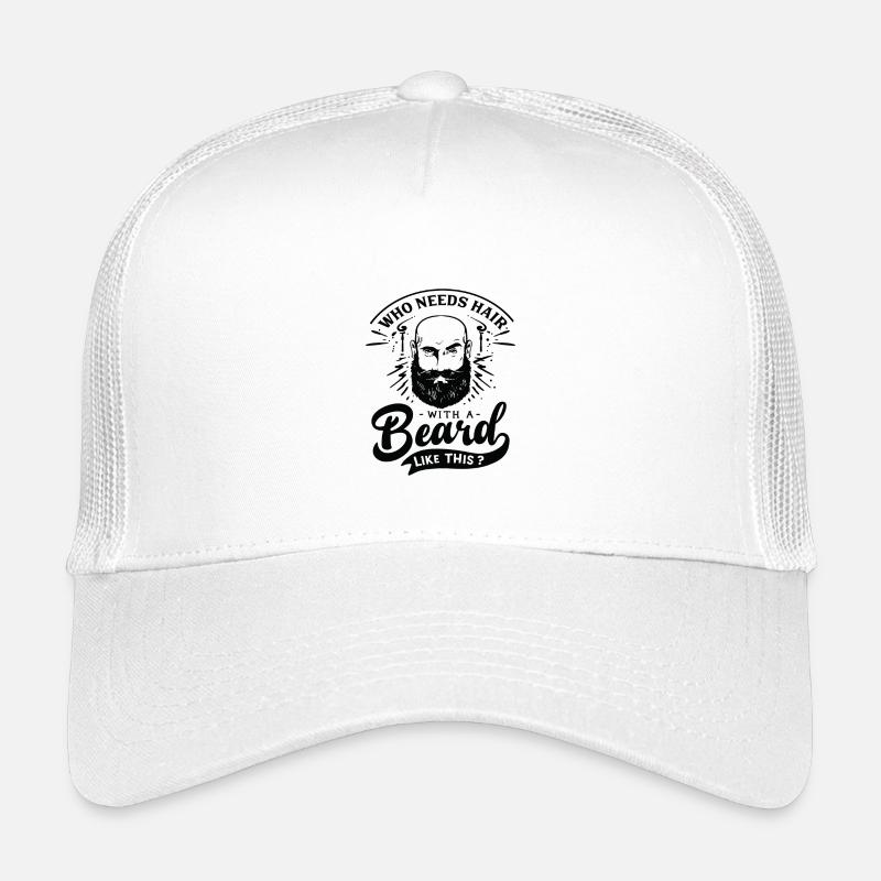 Lustige Bart Hipster Männer Schriftzug Typografie Kinder Trucker-Cap
