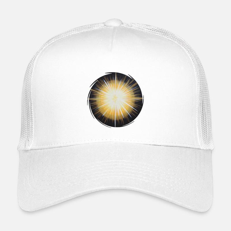 Sternentor Licht im Dunkeln rund - Sonja Ariel - Kinder Trucker-Cap - Weiß
