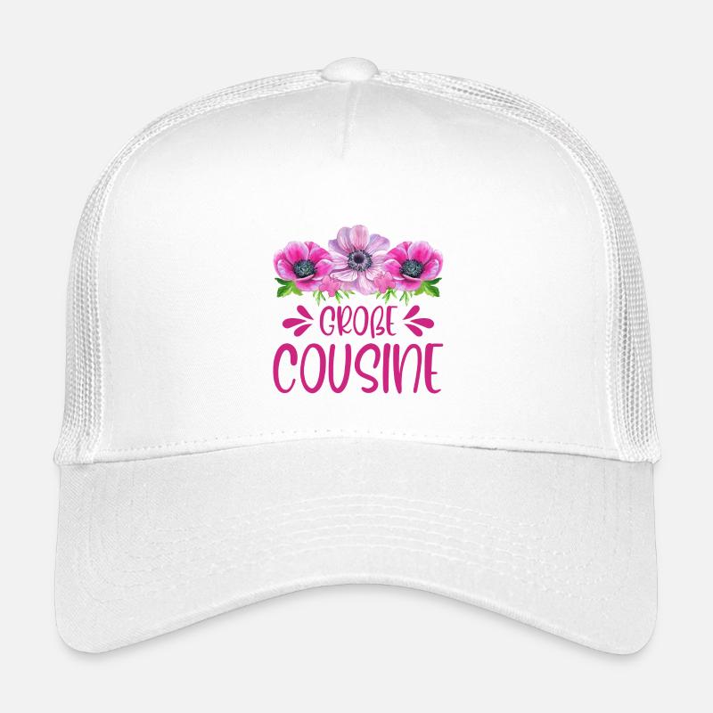 Große Cousine - Kinder Trucker-Cap - Weiß