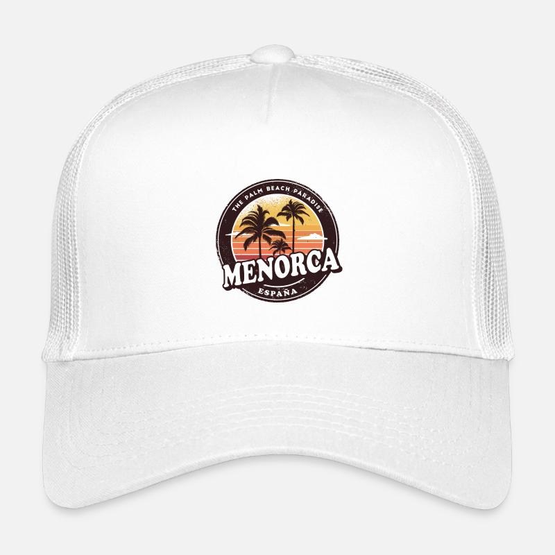 Minorque Espagne Vintage Beach Design Casquette trucker enfant