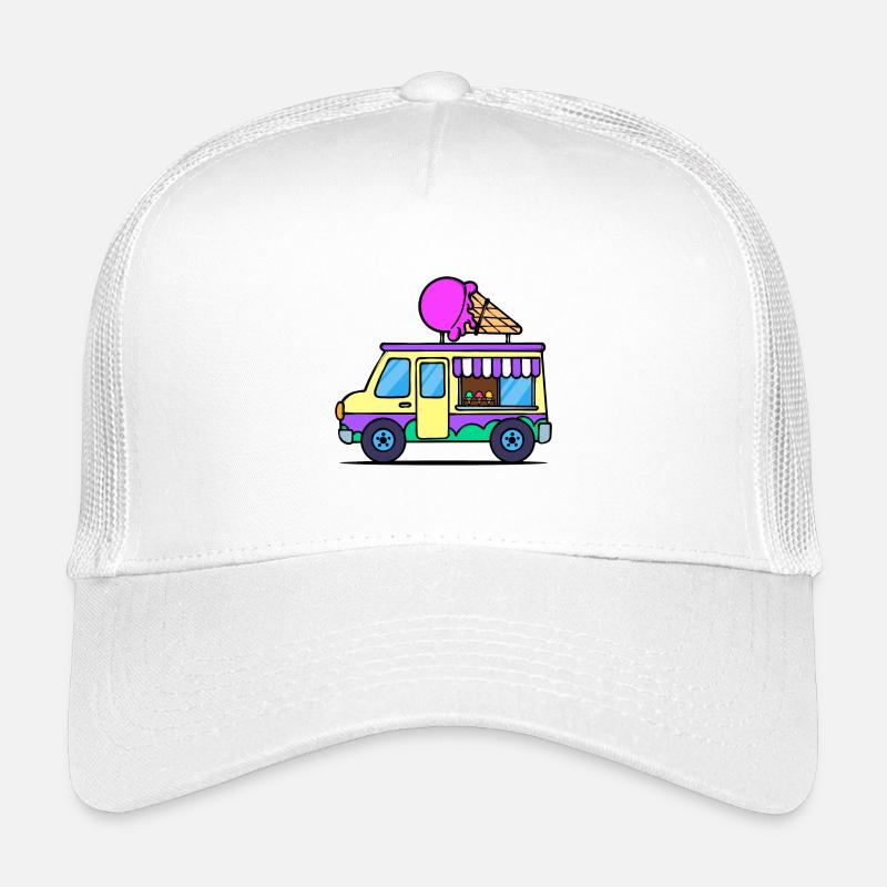 Kids Eiscreme - Kinder Trucker-Cap - Weiß