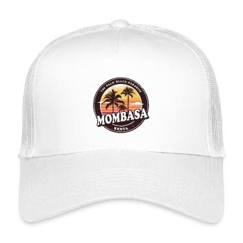Mombasa Kenya Vintage Beach Design - Kids’ Trucker Cap - white - Front