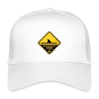 Gefahr Haie kein Schwimmen - Kinder Trucker-Cap - Weiß - Vorne