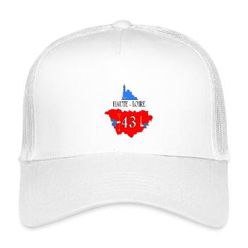 Haute-loire - Casquette trucker enfant - blanc - Devant
