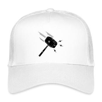 Hammer of thor Thor s hammer Mjolnir lightning stral - Kids’ Trucker Cap - white - Front