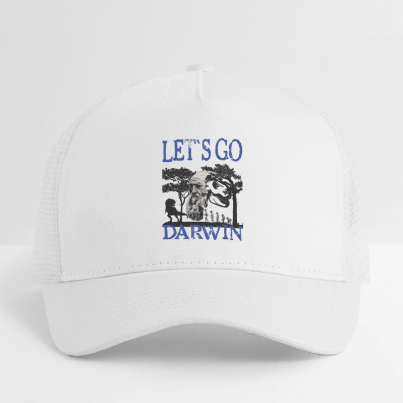 Idée cadeau textile Charles Darwin Evolution Casquette trucker enfant