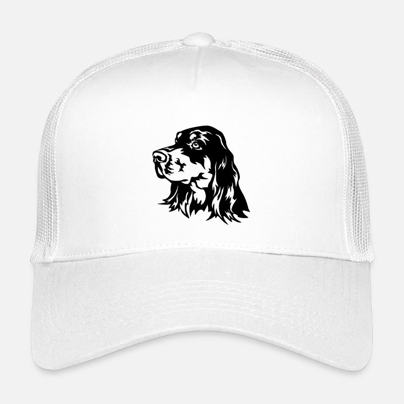 Gordon Setter Kopf - Kinder Trucker-Cap - Weiß