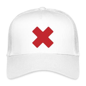 Crimson X Geometric Tee - Kids’ Trucker Cap - white - Front