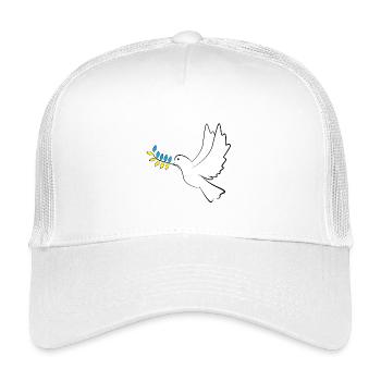 Colombe de la Paix Ukraine - Casquette trucker enfant - blanc - Devant