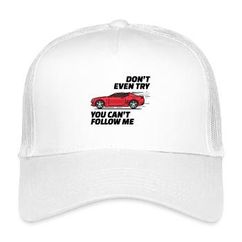 Déclaration de voiture de course Pilotes de conduite - Casquette trucker enfant - blanc - Devant