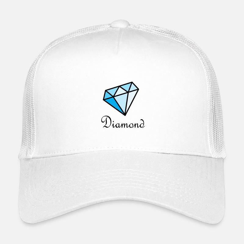Losange géométrique bleu Casquette trucker enfant
