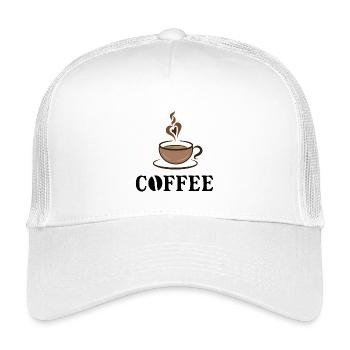 Latte Macchiato Barista Café Disant Tasse de Café - Casquette trucker enfant - blanc - Devant