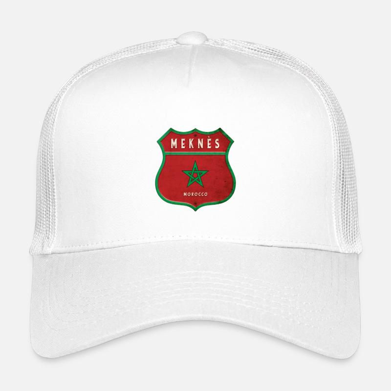 Meknès Morocco Coat of Arms Flags Design Kids’ Trucker Cap