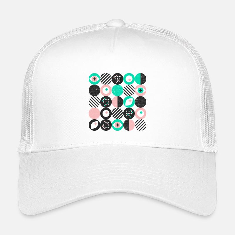 mutiger Minimalismus l Punkte l mint & pink Kinder Trucker-Cap