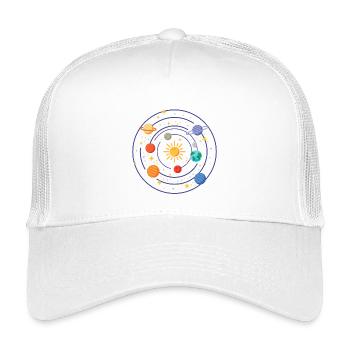 Système solaire - Casquette trucker enfant - blanc - Devant
