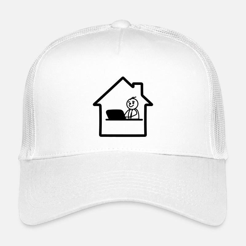 Work at home simple logo Kids’ Trucker Cap