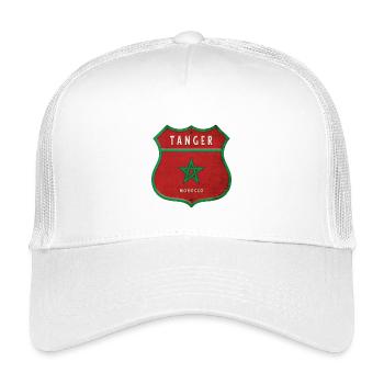 Tanger Marokko Wappen Flaggen Design - Kinder Trucker-Cap - Weiß - Vorne