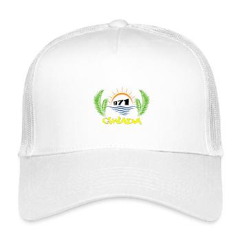 Guadeloupe - Kinder Trucker-Cap - Weiß - Vorne