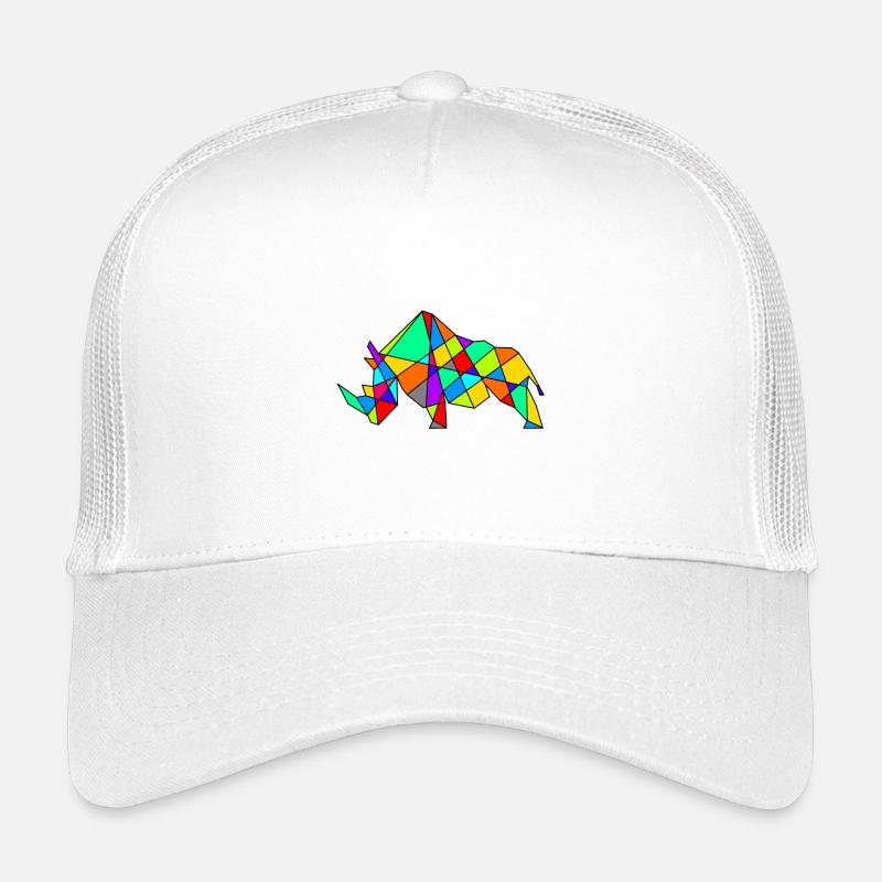 Geometric Camel Puzzle Neon Colors Kids’ Trucker Cap