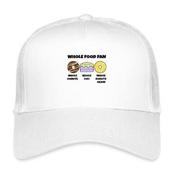 Donut Statement Süßigkeiten Kuchen Nachspeise - Kinder Trucker-Cap - Weiß - Vorne