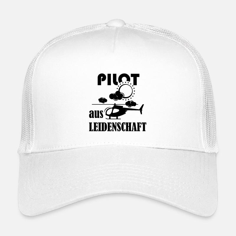 Pilot aus Leidenschaft Symbol Fliegen Hubschrauber Kinder Trucker-Cap