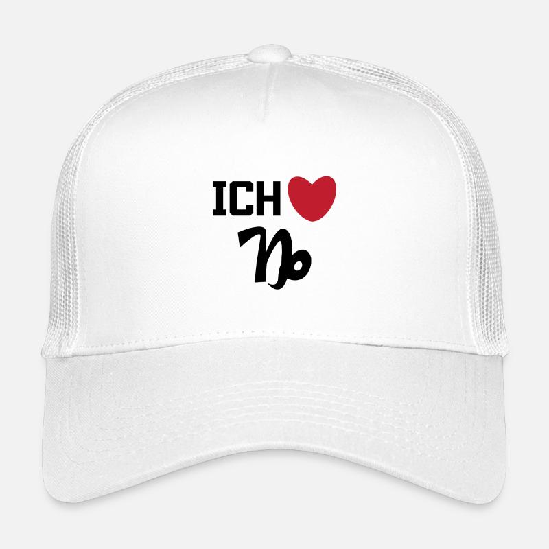 Herz Steinbock Statement Horoskop Sternzeichen Kinder Trucker-Cap