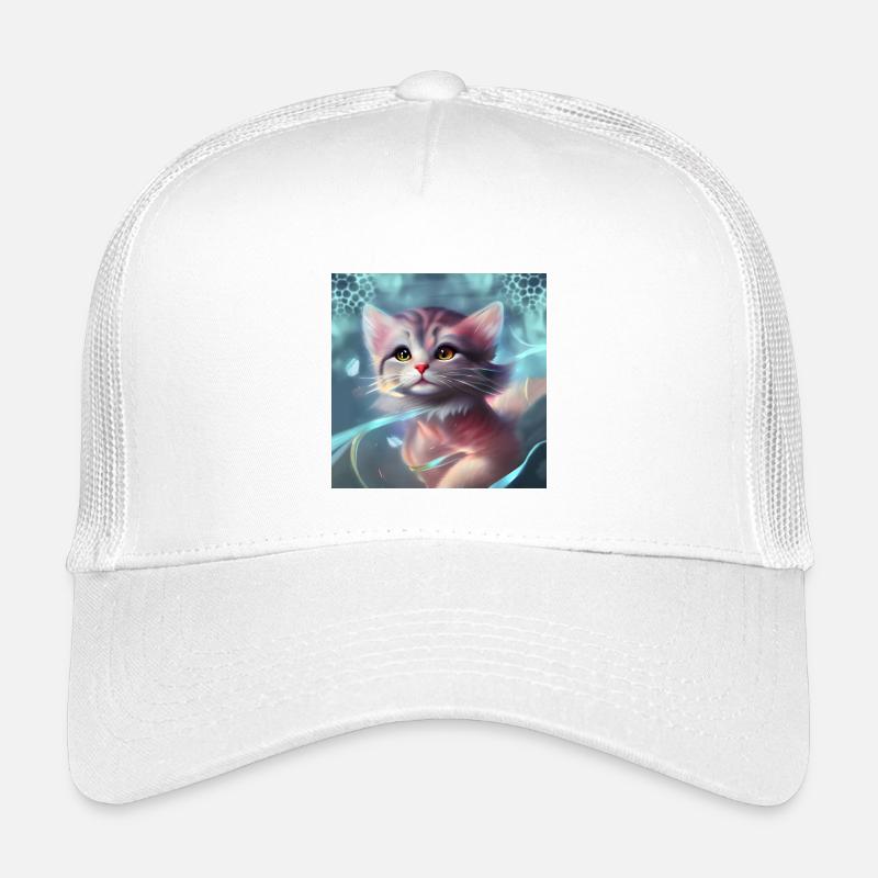 Süßes kleines Kätzchen - Kinder Trucker-Cap - Weiß