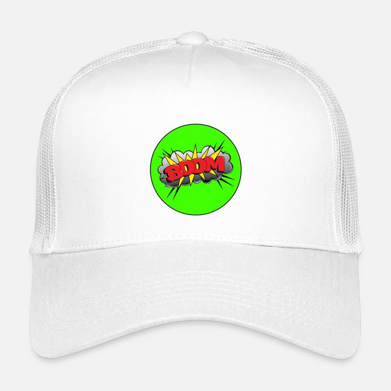 Dröhnen - Kinder Trucker-Cap - Weiß