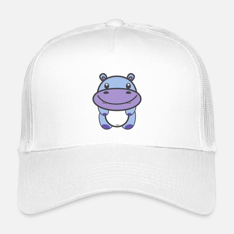 Niedliches Nilpferd Kawaii Kinder Trucker-Cap